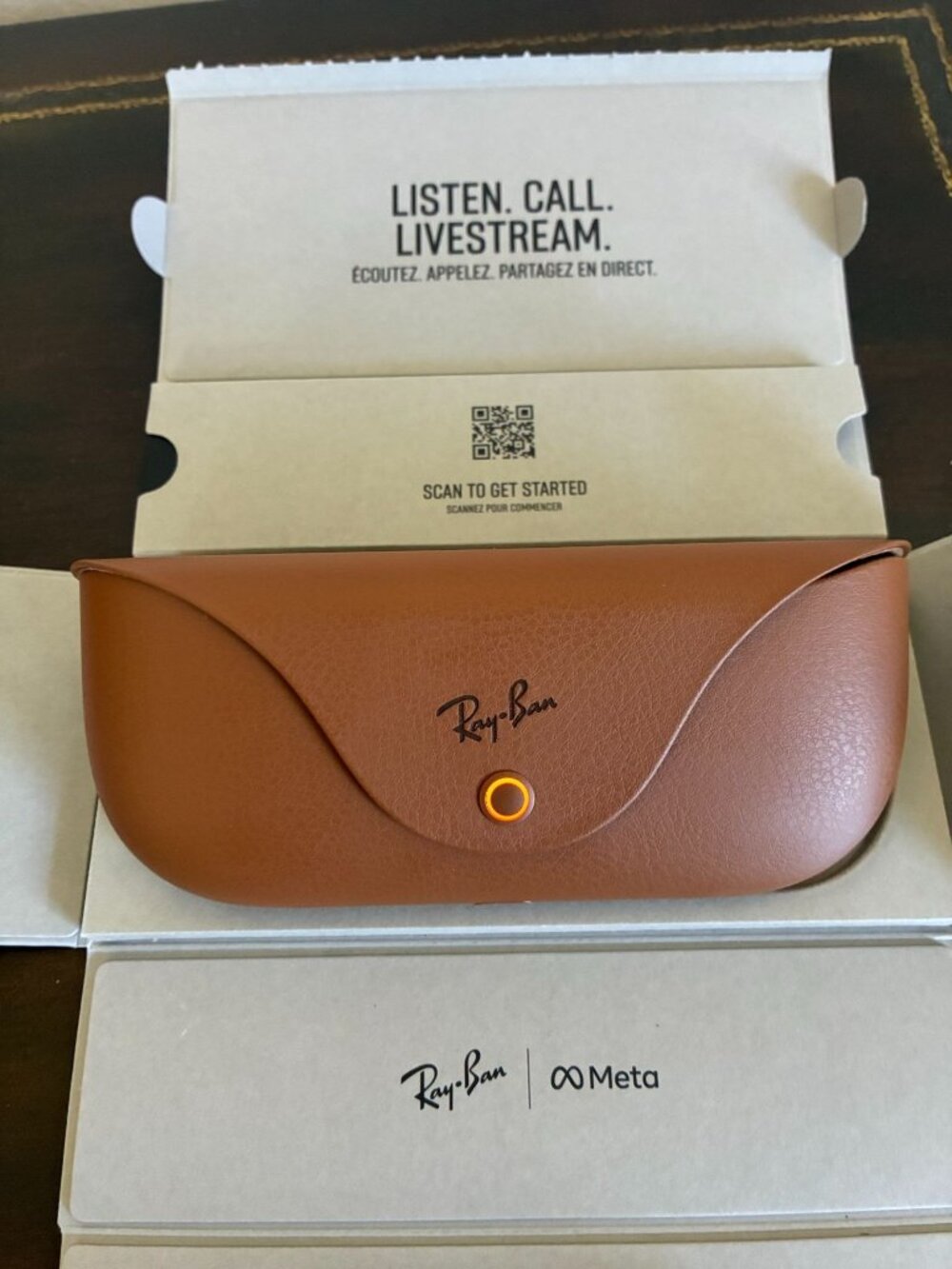 Genuine Ray-Ban Meta Wayfarer Gen1 Smart Glasses RW4006 Shiny Black G15 Green - Picture 4 of 13